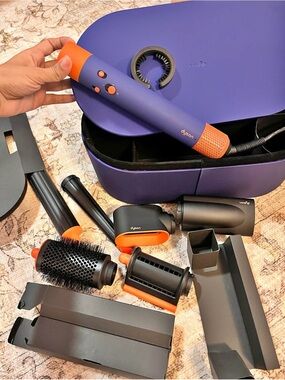 Dyson Purple and Orange Hair Styling Set